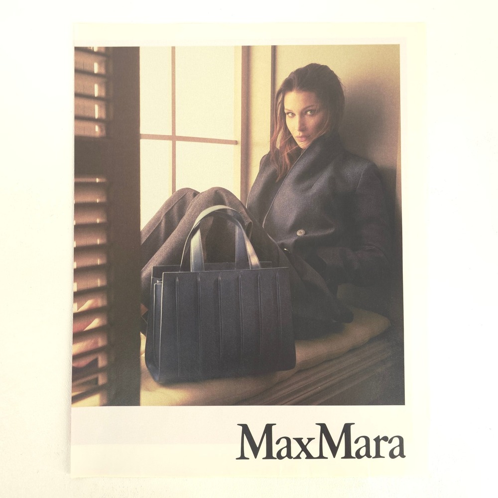 Max Mara Whitney Bag Print Ad Bella Hadid Steven Meisel Collector Wall Display